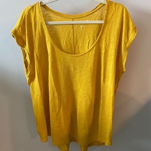 LOFT Short Sleeve Linen Shirt